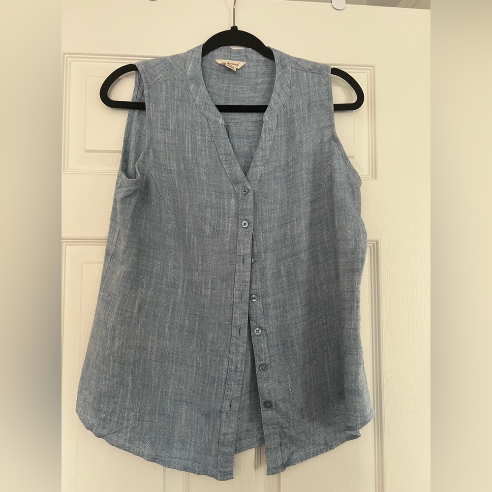 Weatherproof Vintage linen mix blouse size M